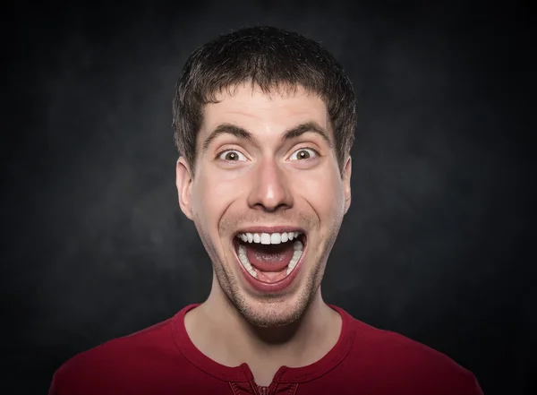 Excited young man. — Stock Photo, Image