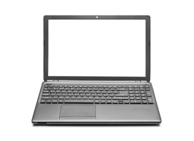 Dizüstü bilgisayar beyazda izole edildi.