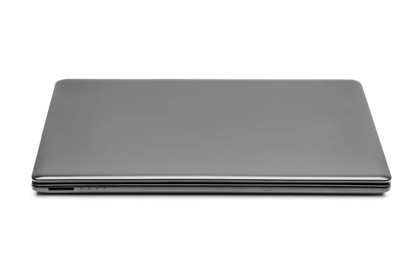 백지 위에 고립 된 노트북. — 스톡 사진