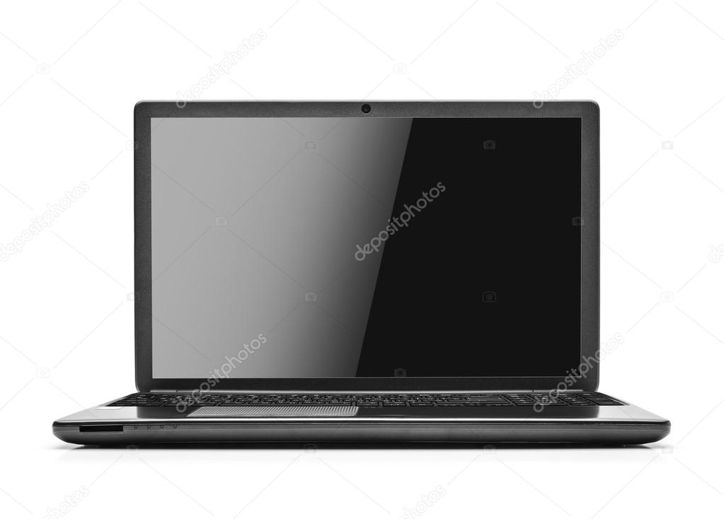 Laptop isolated on white.