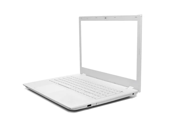 Moderner Laptop isoliert. — Stockfoto