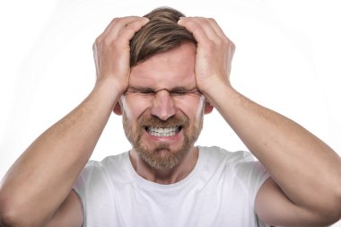 Bunalımlı genç adam.