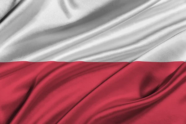 Bandeira de poland . — Fotografia de Stock