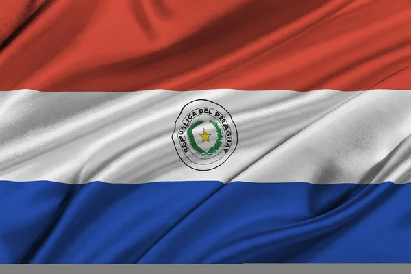 Прапор Парагваю . — стокове фото