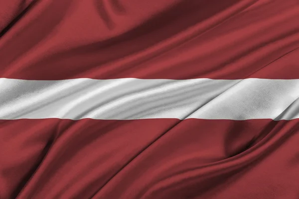 Letonya bayrağı. — Stok fotoğraf