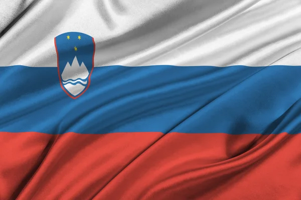 Sloveniens flagga. — Stockfoto