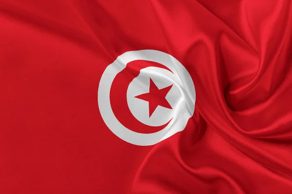 Flag of Tunisia. — Stock Photo, Image