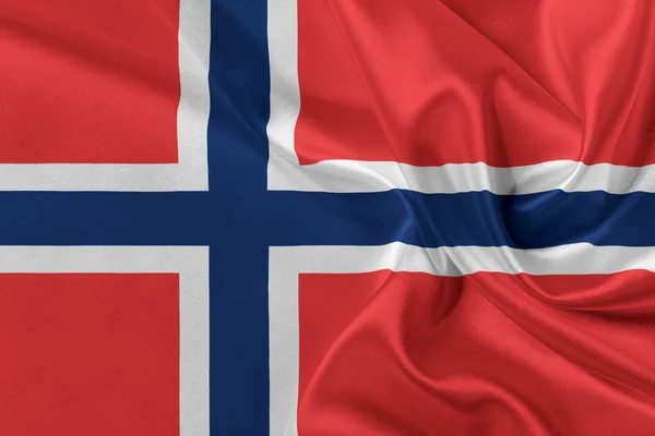 Norveç bayrağı. — Stok fotoğraf
