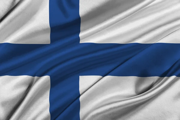 Flagge Finnlands. — Stockfoto