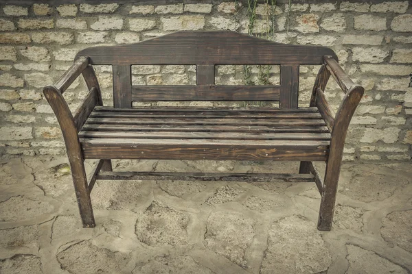 Vieux banc en bois . — Photo