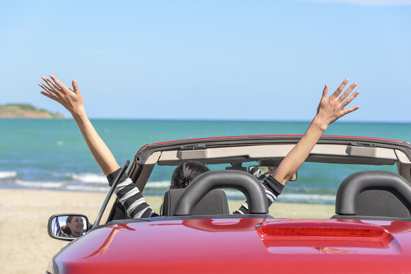 Summer car trip vacation .