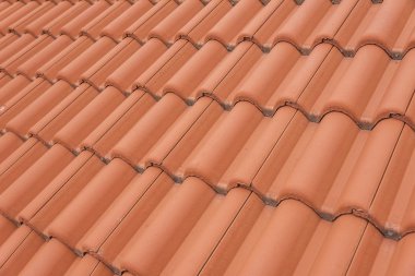 Kırmızı çatı doku.