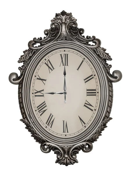 Reloj de pared antiguo aislado . — Foto de Stock