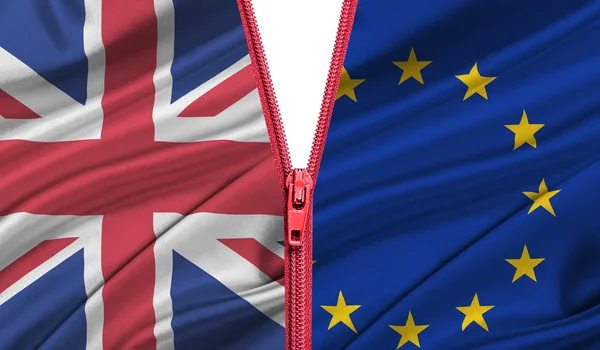 Brexit. Uscita della Gran Bretagna dall'Unione europea - concetto . — Foto Stock