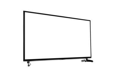 TV üzerinde izole beyaz arka plan ayarlamak.