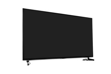 TV üzerinde izole beyaz arka plan ayarlamak.