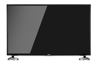 TV üzerinde izole beyaz arka plan ayarlamak.