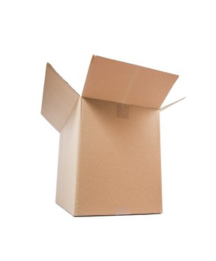 karton kutu açıldı.