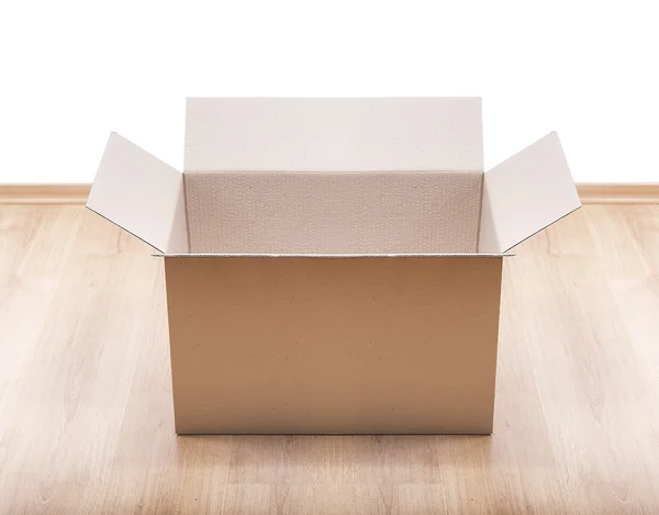 Empty brown carton box — Stock Photo, Image