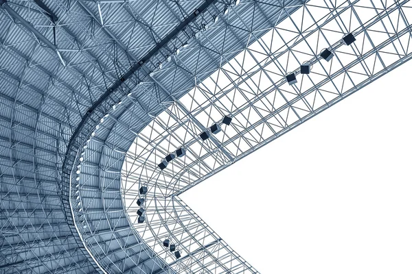 Bau des Stadiondaches. — Stockfoto