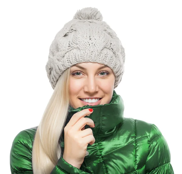 Vrouw in winterkleren. — Stockfoto