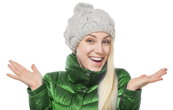 Frau in Winterkleidung. — Stockfoto