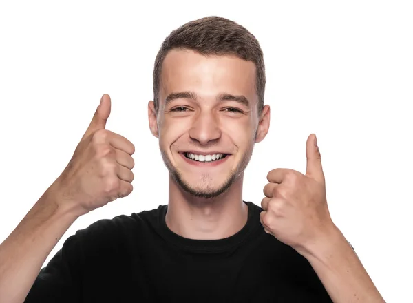 Man showing a thumbs up. — Stock Photo, Image