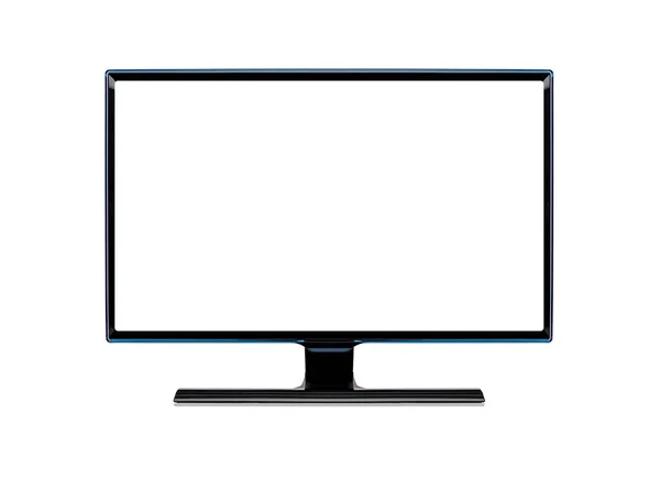 Monitor de computador ou aparelho de TV isolado em branco . — Fotografia de Stock