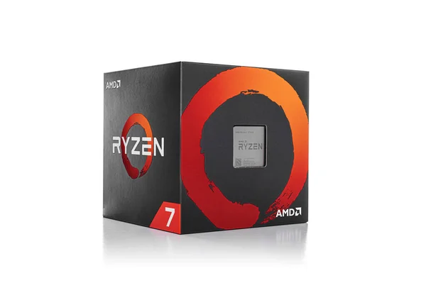 Processador Ryzen 7 2700X. — Fotografia de Stock