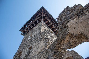 Nevytske Kalesi 'nin kalıntıları. Ukrayna.