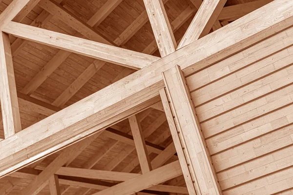 Конструкції дерев'яні даху . — стокове фото