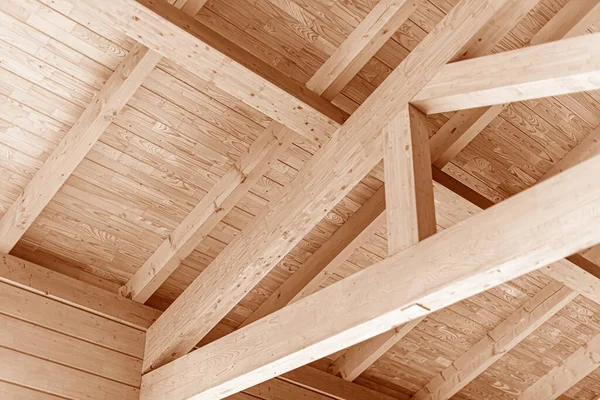 Wooden roof construction. — Stock Photo, Image