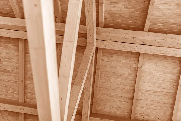 Конструкції дерев'яні даху . — стокове фото
