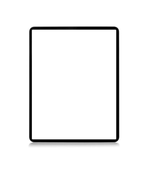 Tablet computer isolated on white background.