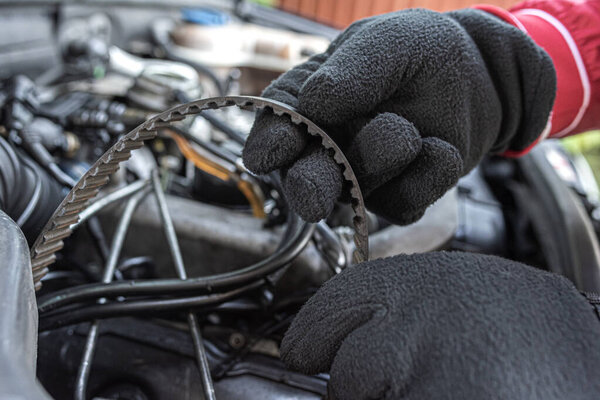 Repair of an old car.