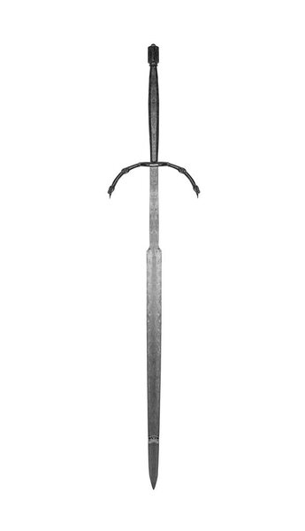 Knights sword isolated on a white.