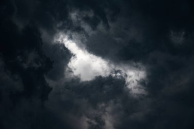 Fırtınadan önce kara bulutlar