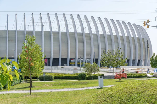 Die Arena des Fußballstadions von Dinamo Zagreb, in Zagreb, Kroatien. — Stockfoto