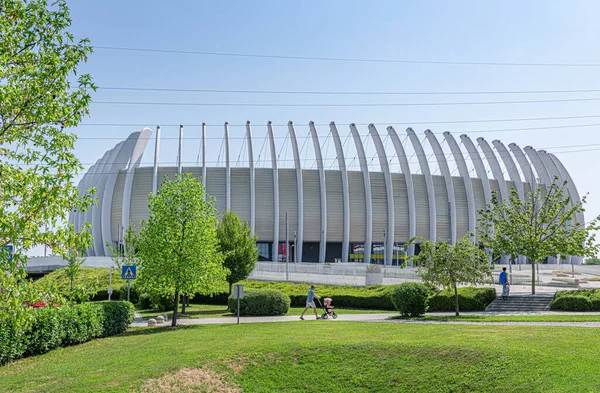 Die Arena des Fußballstadions von Dinamo Zagreb, in Zagreb, Kroatien. — Stockfoto