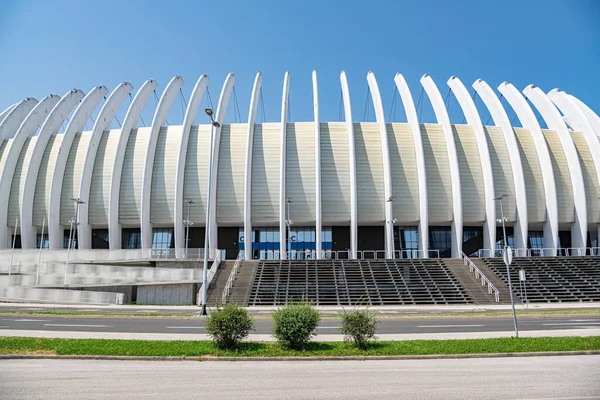 Die Arena des Fußballstadions von Dinamo Zagreb, in Zagreb, Kroatien. — Stockfoto