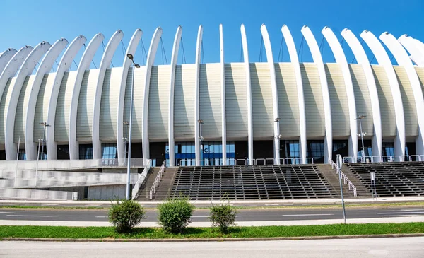 Die Arena des Fußballstadions von Dinamo Zagreb, in Zagreb, Kroatien. — Stockfoto