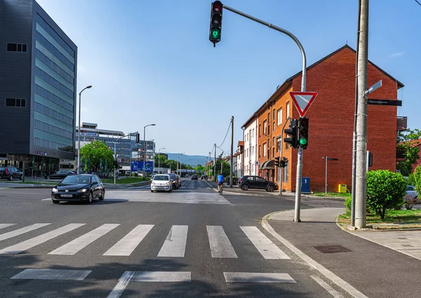 Вулиці і автостради в місті Загреб (Хорватія).. — стокове фото