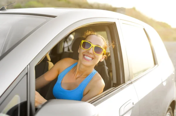 Automobilist gelukkig — Stockfoto