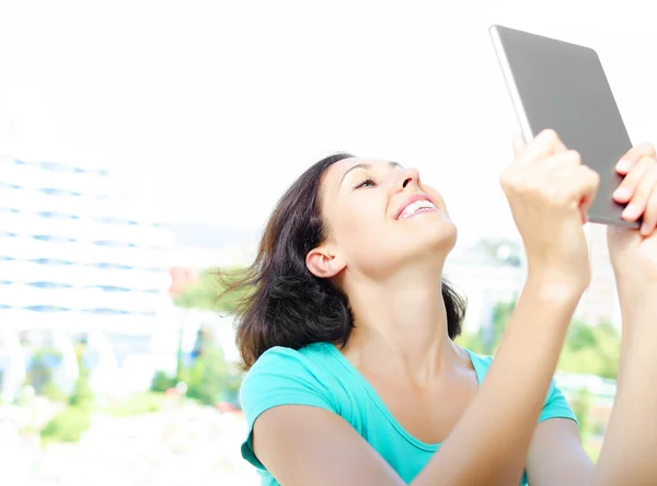 Girl making selfie — Stock Photo, Image