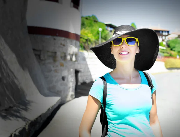 Girl tourist — Stock Photo, Image