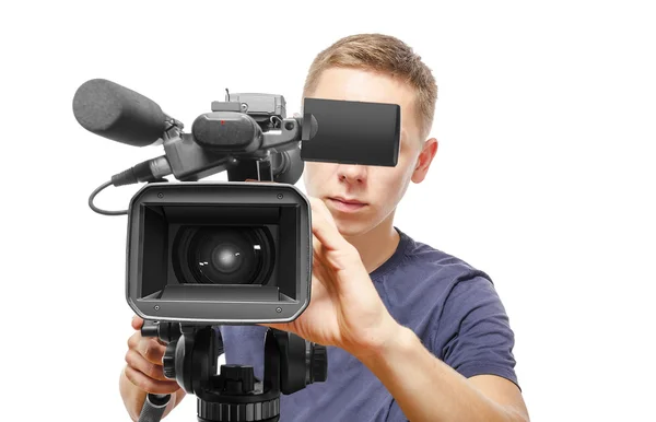 Video kamera operatörü — Stok fotoğraf