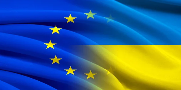 EU and Ukraine. — Stock Photo, Image