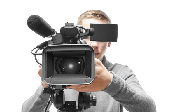 Video camera operator — Stock Photo, Image