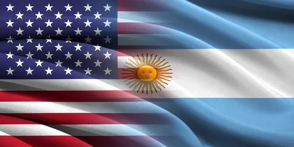 USA und Argentinien. — Stockfoto