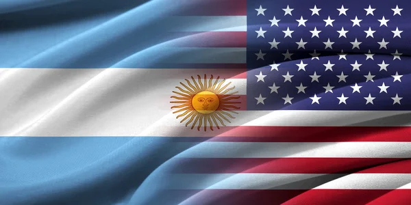 USA und Argentinien. — Stockfoto